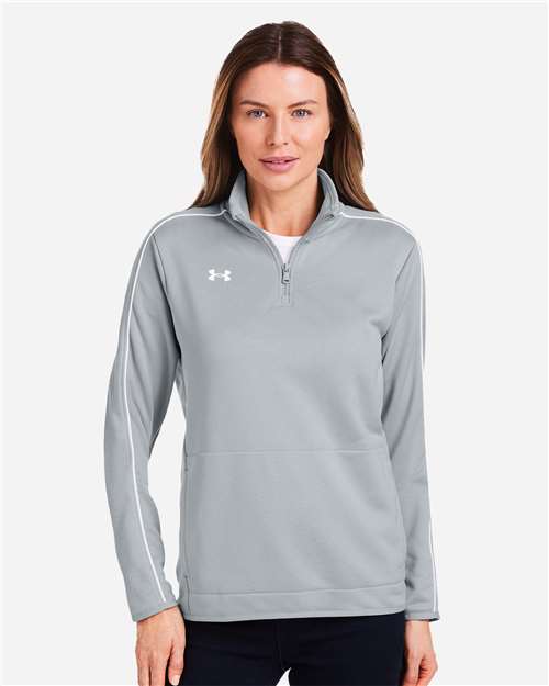 Women's Command 2.0 Quarter-Zip Pullover - Mod Grey/ White