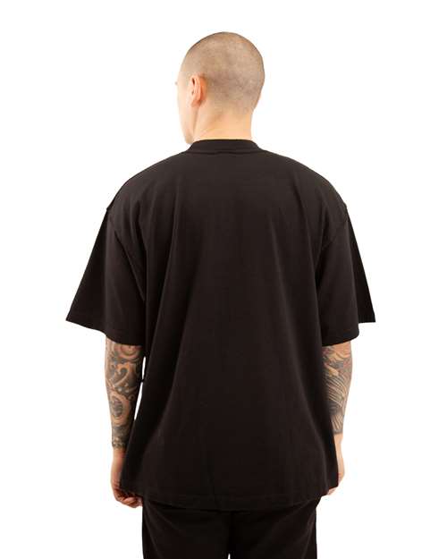 Unisex Garment-Dyed Reverse T-Shirt - Black