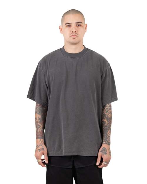 Unisex Garment-Dyed Reverse T-Shirt - Shadow