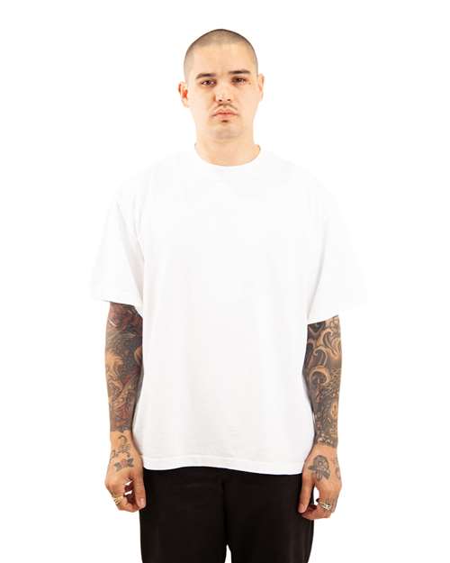 Unisex Garment-Dyed Reverse T-Shirt - White