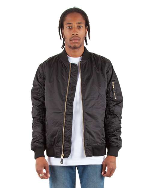 Unisex Bomber Jacket - Black