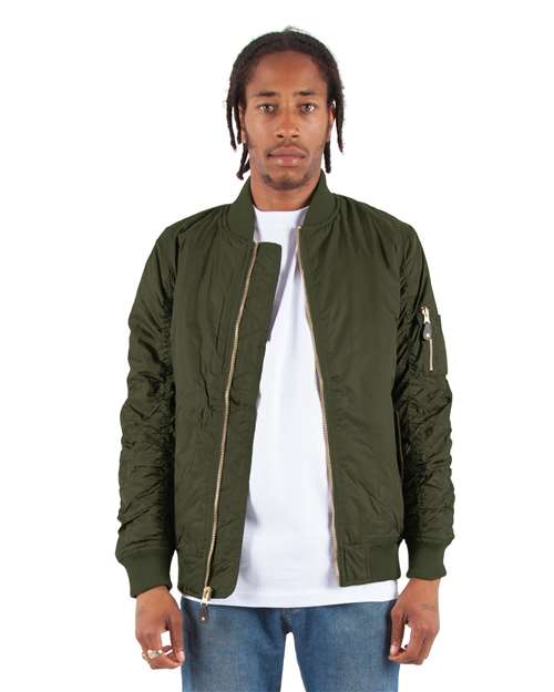 Unisex Bomber Jacket - Olive
