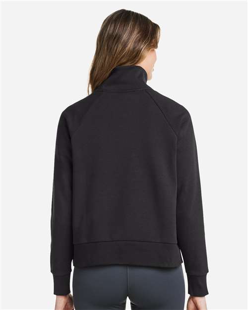 Women's Rival Fleece Half-Zip Pullover - Black/ White