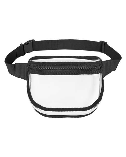 Clear PVC Fanny Pack - Black