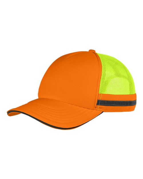 Safety Trucker Cap - Neon Orange/ Neon Yellow