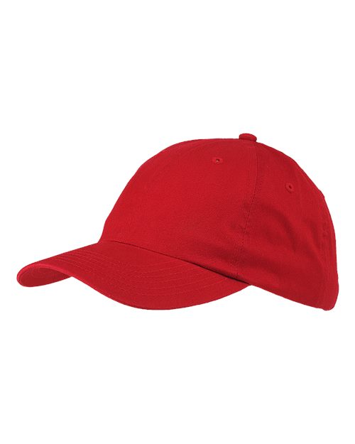 Classic Brushed Twill Cap - Red