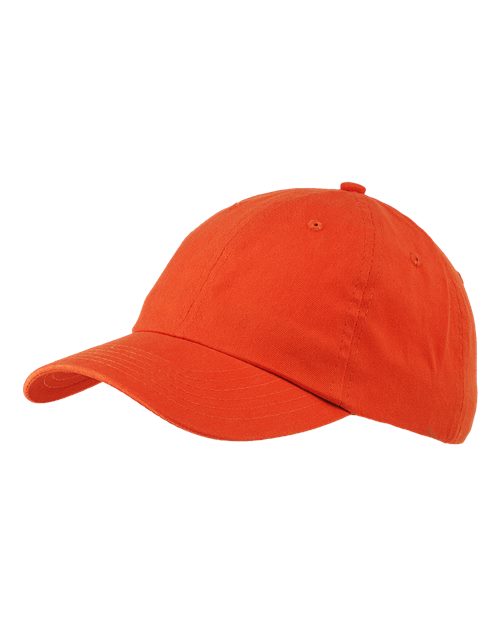 Classic Brushed Twill Cap - Tangerine