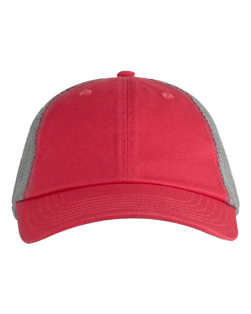 Washed Trucker Cap - Cosmo/ Grey