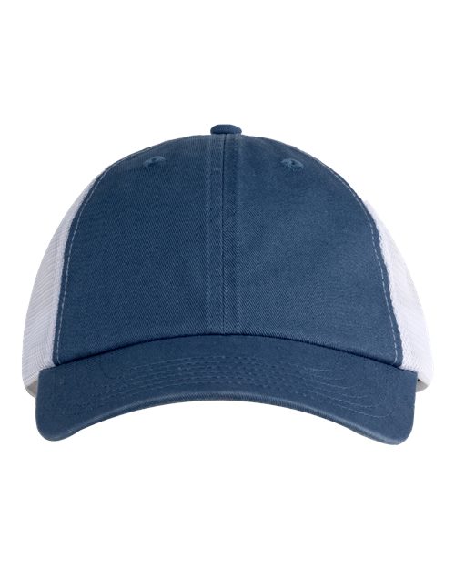 Washed Trucker Cap - Indigo/ White