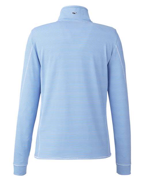 Women's Microstripe Sankaty Half-Zip Pullover - Breaker Blue