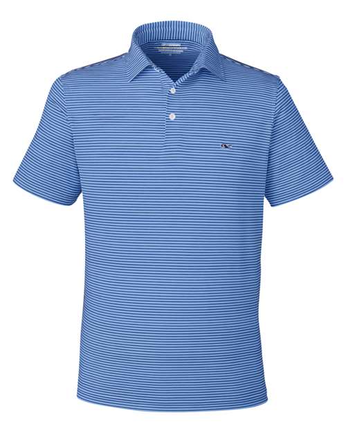 Men's Bradley Stripe Sankaty Polo - Maui Blue
