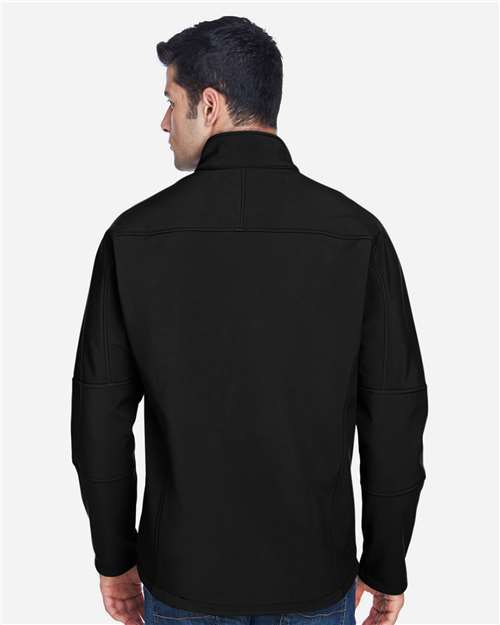 Men's Three Layer Fleece Bonded Shell Technical Jacket - Black