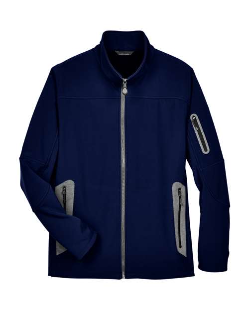Men's Three Layer Fleece Bonded Shell Technical Jacket - Classic Navy