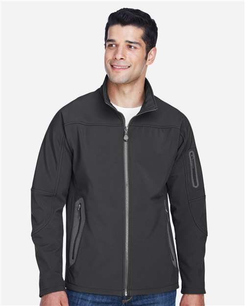 Men's Three Layer Fleece Bonded Shell Technical Jacket - Graphite