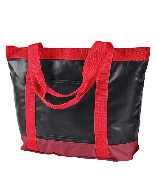 All-Weather Tote - Black/ Red