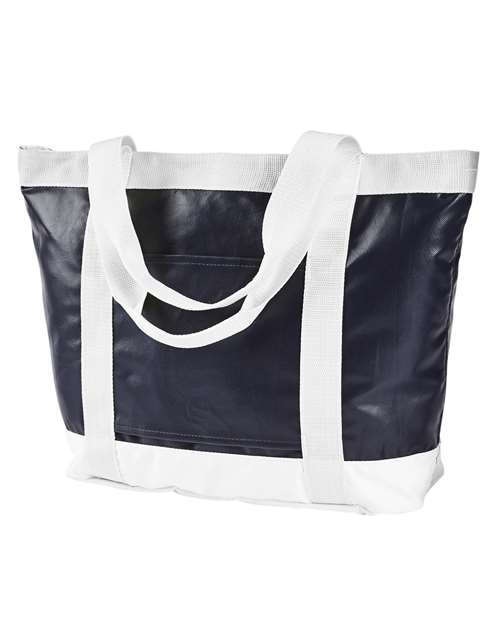 All-Weather Tote - Navy/ White