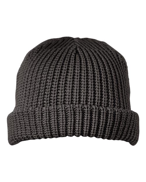 Dock Cuffed Beanie - Charcoal