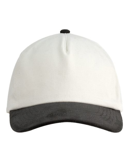 Corduroy Cap - Cream/ Black