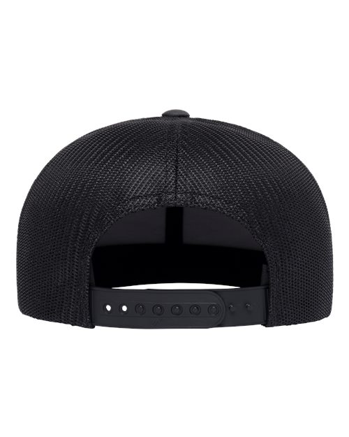 Retro High Profile Trucker Cap - Charcoal/ Black