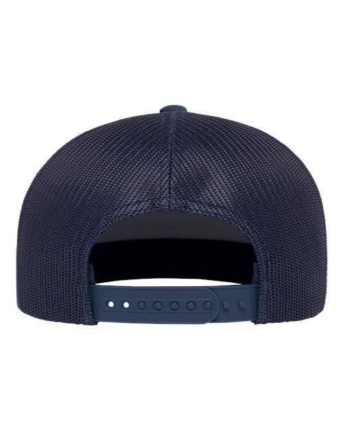 Retro High Profile Trucker Cap - Navy