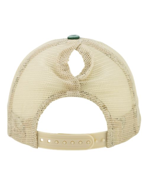 Women's Washed Mesh-Back Cap - Jade/ Daisy/ Khaki