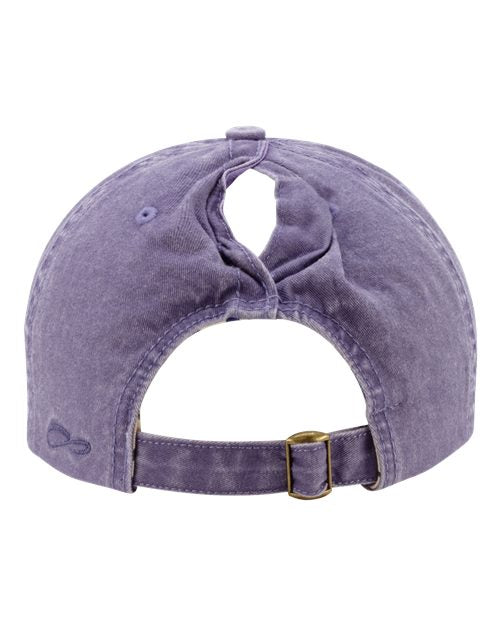 Women's Pigment-Dyed with Fashion Undervisor Cap - Violet/ Floral