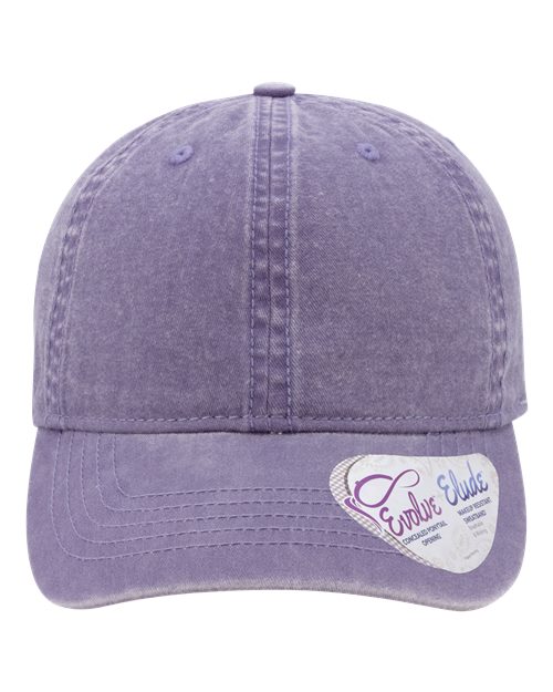 Women's Pigment-Dyed with Fashion Undervisor Cap - Violet/ Floral