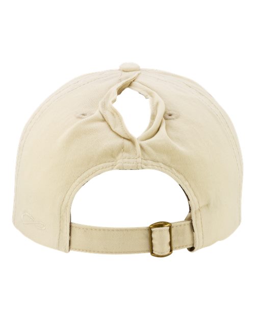 Women's Pigment-Dyed with Fashion Undervisor Cap - Vanilla/ Longhorn