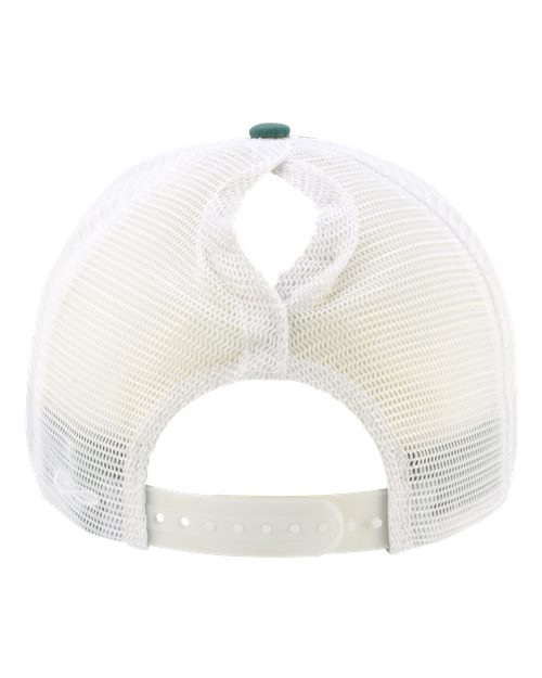 Women's Modern Trucker Cap - Emerald/ White