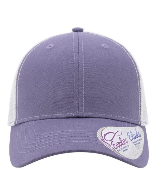 Women's Modern Trucker Cap - Violet/ White