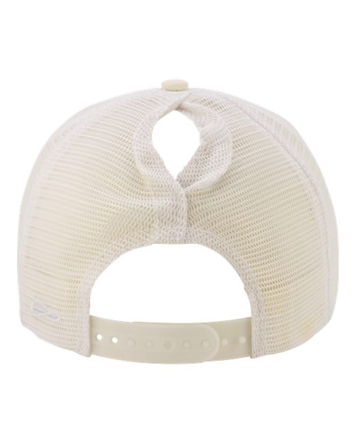 Women's Modern Trucker Cap - Vanilla/ White