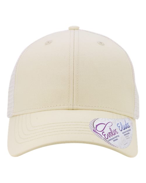 Women's Modern Trucker Cap - Vanilla/ White