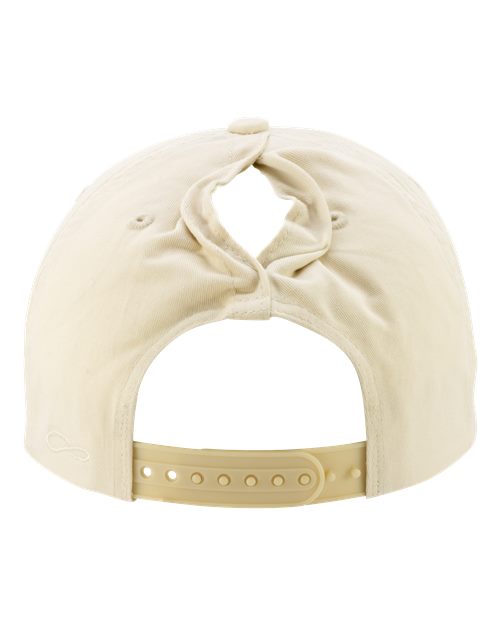 Women's Five-Panel Rope Cap - Vanilla/ Longhorn