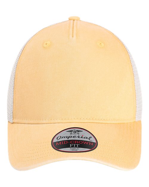 The Gambit Mesh Back Cap - Apricot/ Stone