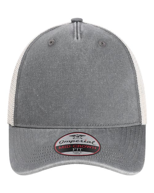 The Gambit Mesh Back Cap - Charcoal/ Stone