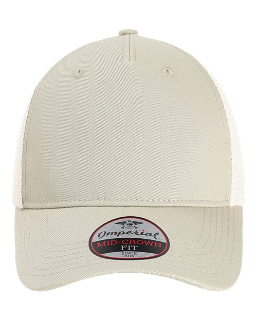 The Gambit Mesh Back Cap - Stone Khaki/ Stone