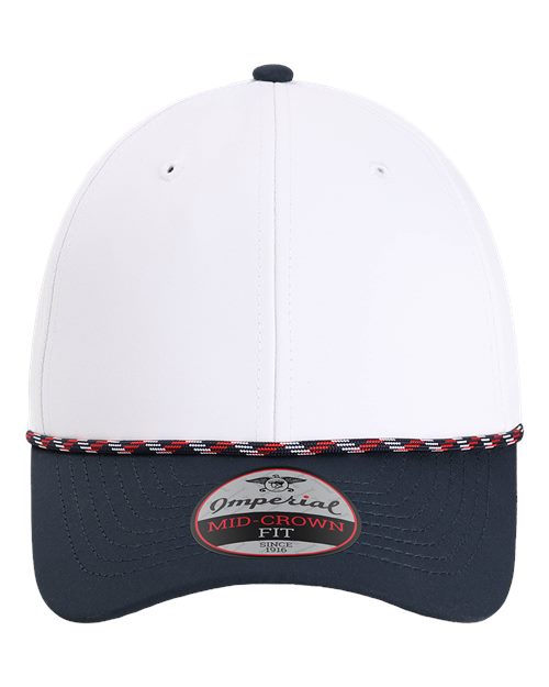 The Wingman Cap - White/ Navy/ Navy/ Red/ White