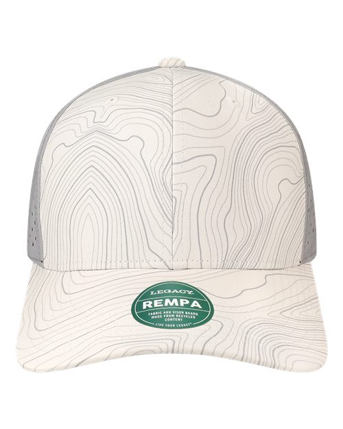 Reclaim Mid-Pro Adjustable Cap - White Grey Topo