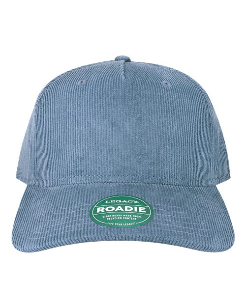 Five-Panel Adjustable Cap - Ocean Corduroy