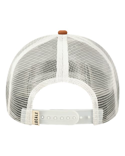 Printed Five-Panel Trucker Cap - Ranges Grey/ Dark Orange