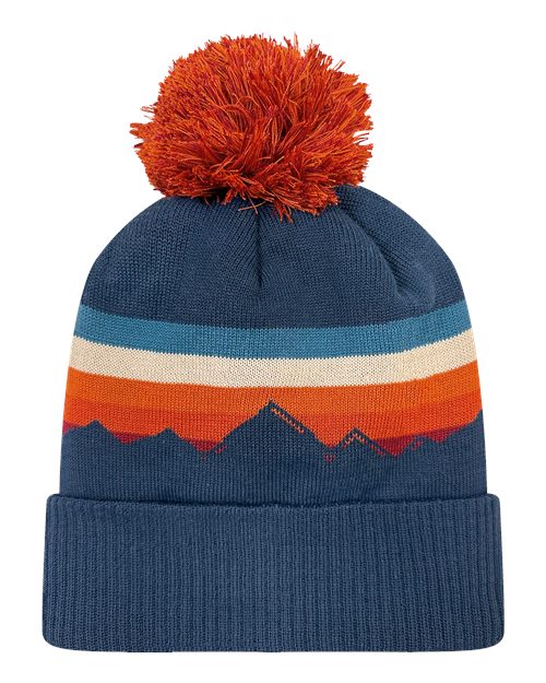 Grand Recycled Beanie - Alpenglow/ Navy