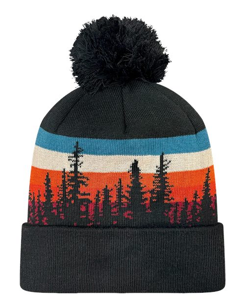 Grand Recycled Beanie - Lodgepole/ Black