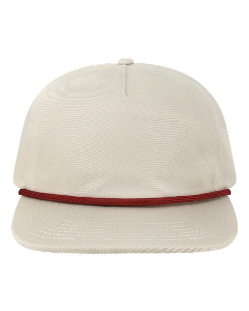 Five-Panel Rope Cap - Cream