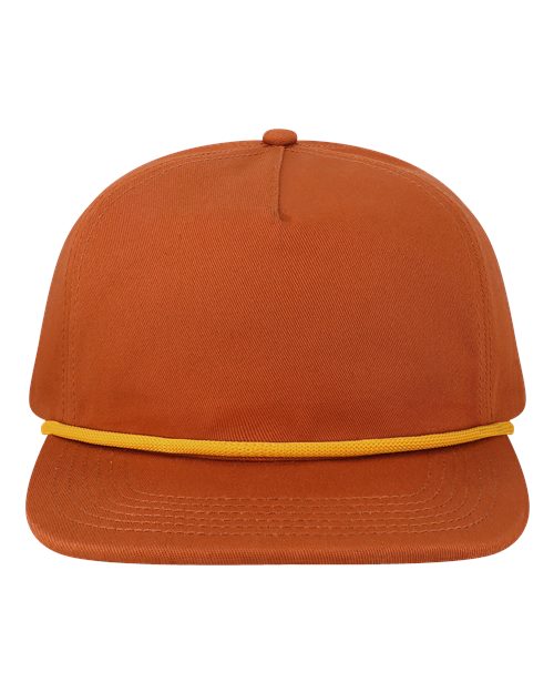 Five-Panel Rope Cap - Rust