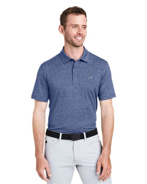 Men's Destin Stripe Sankaty Polo - Blue Depth