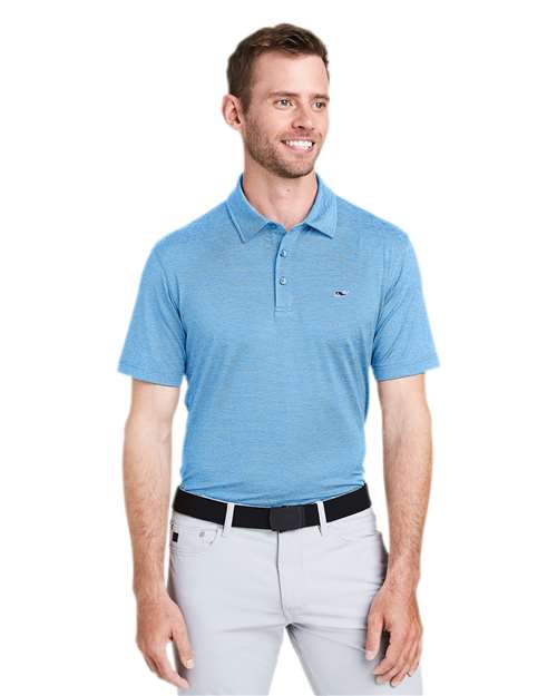 Men's Destin Stripe Sankaty Polo - Ocean Breeze