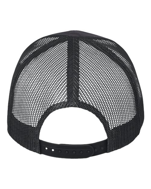 Mesh-Back Twill Trucker Cap - Charcoal/ Black