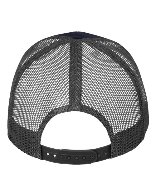 Mesh-Back Twill Trucker Cap - Navy/ Charcoal