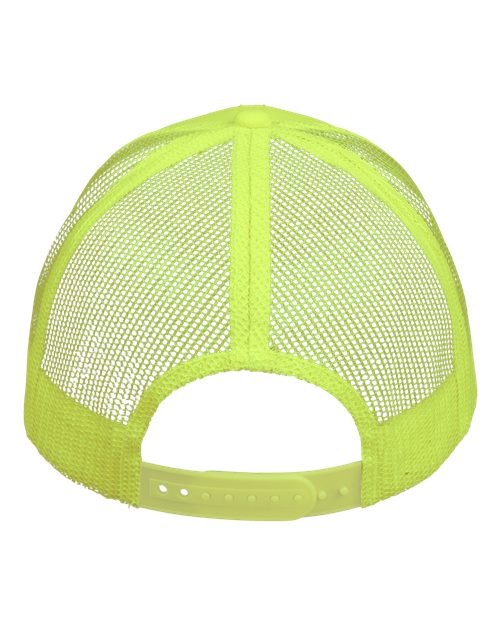 Mesh-Back Twill Trucker Cap - Neon Yellow