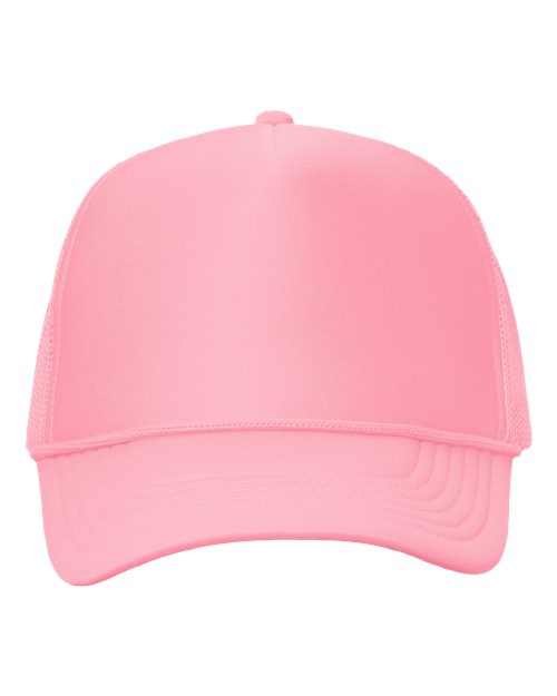 Foam Mesh-Back Trucker Cap - Pink